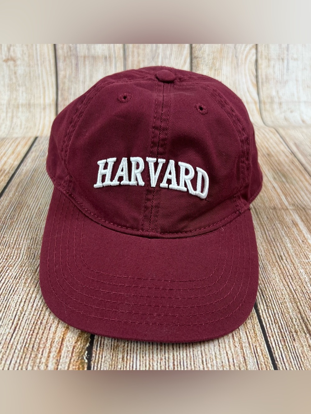 Harvard University Legacy Strap Back One Size Red Embroidered Hat
